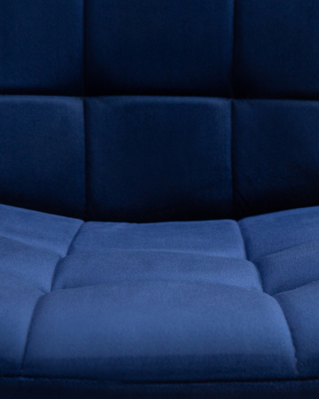 Обеденный стул DOBRIN CHILLY, Темно-синий Holland 60, основание черное