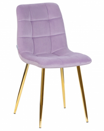 Обеденный стул DOBRIN ALEX, золотые ножки, фиолетовый велюр (V108-49)