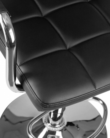 Барный стул на газлифте BN 1013 черный экокожа