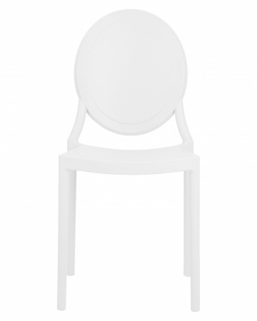 Обеденный стул DOBRIN ALBERT 712PP-LMZL белый пластик 