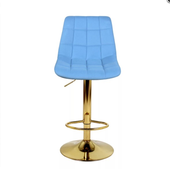 Барный стул ДИЖОН WX-2822 голубой велюр