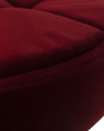 Барный табурет на газлифте DOBRIN BRUNO, цвет сиденья бордовый велюр (MJ9-43), цвет основания хром