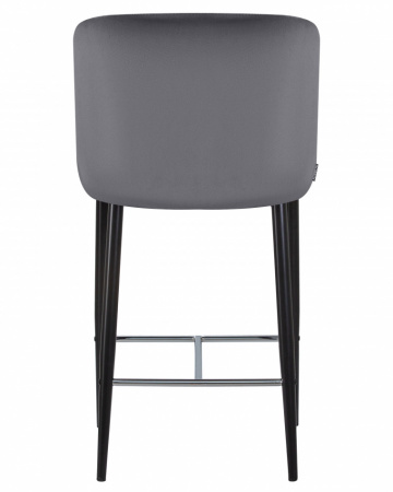 Барный стул DOBRIN CHRISTIAN'65 LML-8297S, черные ножки, темно-серый велюр (V108-91)
