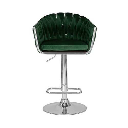 Барный стул на газлифте DOBRIN MARCEL LM-9692 зеленый велюр (MJ9-88)