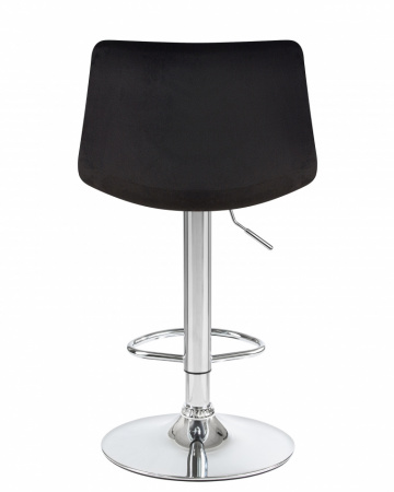 Барный стул на газлифте DOBRIN TAILOR LM-5017 черный велюр, основание хром