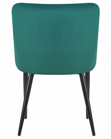 Обеденный стул DOBRIN RICHARD, цвет сиденья зелёный велюр (V108-64), цвет основания черный