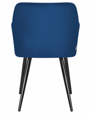 Обеденный стул DOBRIN 8266-LML ROBERT, черные матовые ножки, велюр V108-67 Тёмно-синий