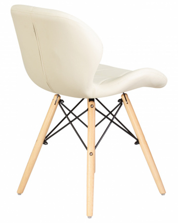 Обеденный стул DOBRIN BUTTERFLY LMZL-302, ножки светлый бук, цвет сиденья кремовый