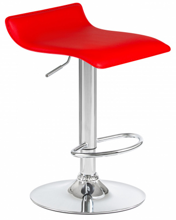 Барный стул на газлифте DOBRIN TOMMY LM-3013, цвет сиденья красный, цвет основания хром