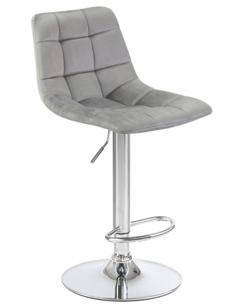 Барный стул TAILOR LM-5017 серый велюр DOBRIN