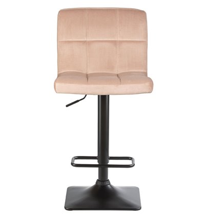 Барный стул на газлифте DOBRIN DOMINIC LM-5018 мокко велюр (MJ9-9), цвет основания черный