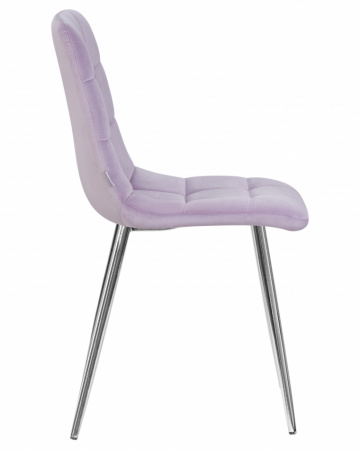 Обеденный стул DOBRIN ALEX, хром ножки, фиолетовый велюр (V108-49)