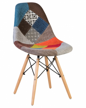 Обеденный стул DOBRIN DSW, ножки светлый бук, цвет мозаика 
