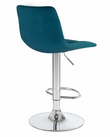 Барный стул на газлифте DOBRIN TAILOR LM-5017 морской волны велюр, цвет основания хром