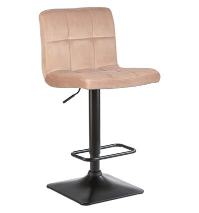 Барный стул на газлифте DOBRIN DOMINIC LM-5018 мокко велюр (MJ9-9), цвет основания черный