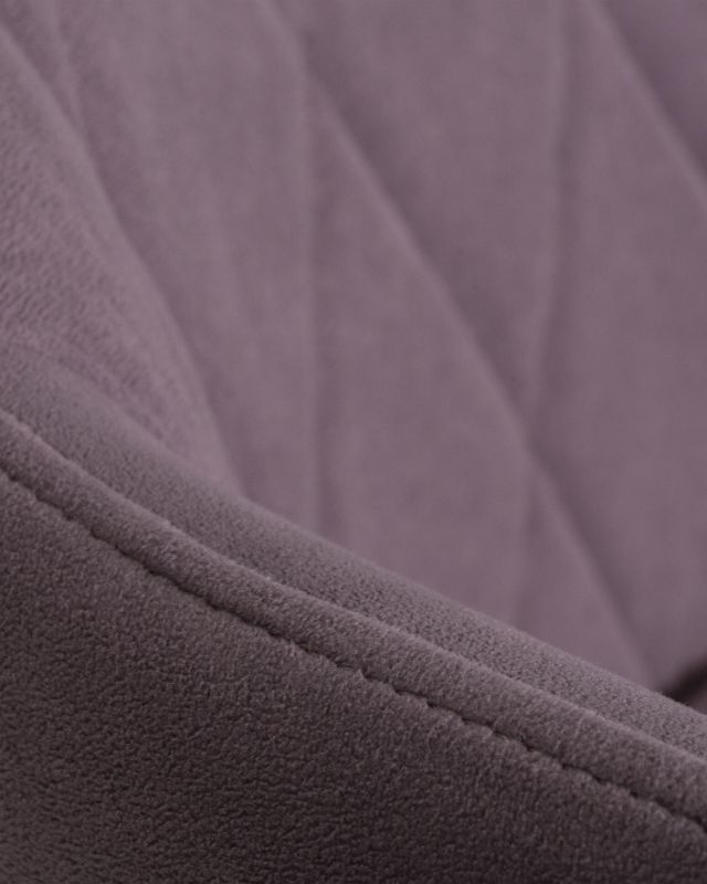 Обеденный стул DOBRIN ROBY, цвет сиденья Catania Lavender велюр, цвет основания черный муар