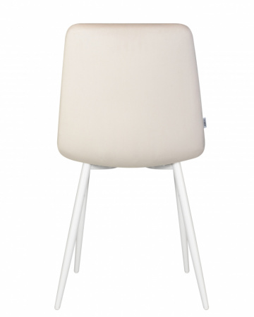 Обеденный стул DOBRIN CHILLY, Кремовый Holland 05, основание белое