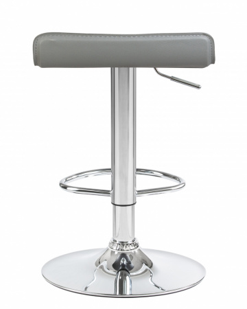 Барный стул на газлифте DOBRIN TOMMY LM-3013, цвет сиденья серый, цвет основания хром