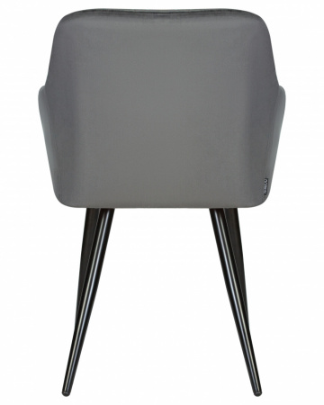 Обеденный стул DOBRIN 8266-LML ROBERT, черные матовые ножки, велюр V108-92 Антрацит