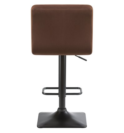 Барный стул на газлифте DOBRIN DOMINIC LM-5018, шоколадный велюр (MJ9-111), цвет основания черный