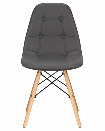 Обеденный стул DOBRIN BENNET, ножки светлый бук, серый