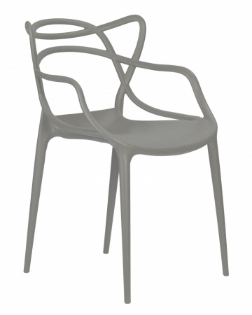 Обеденный стул DOBRIN MASTERS, светло-серый (GR-01) пластик 
