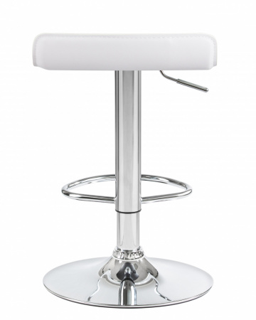 Барный стул на газлифте DOBRIN TOMMY LM-3013, цвет сиденья белый, цвет основания хром