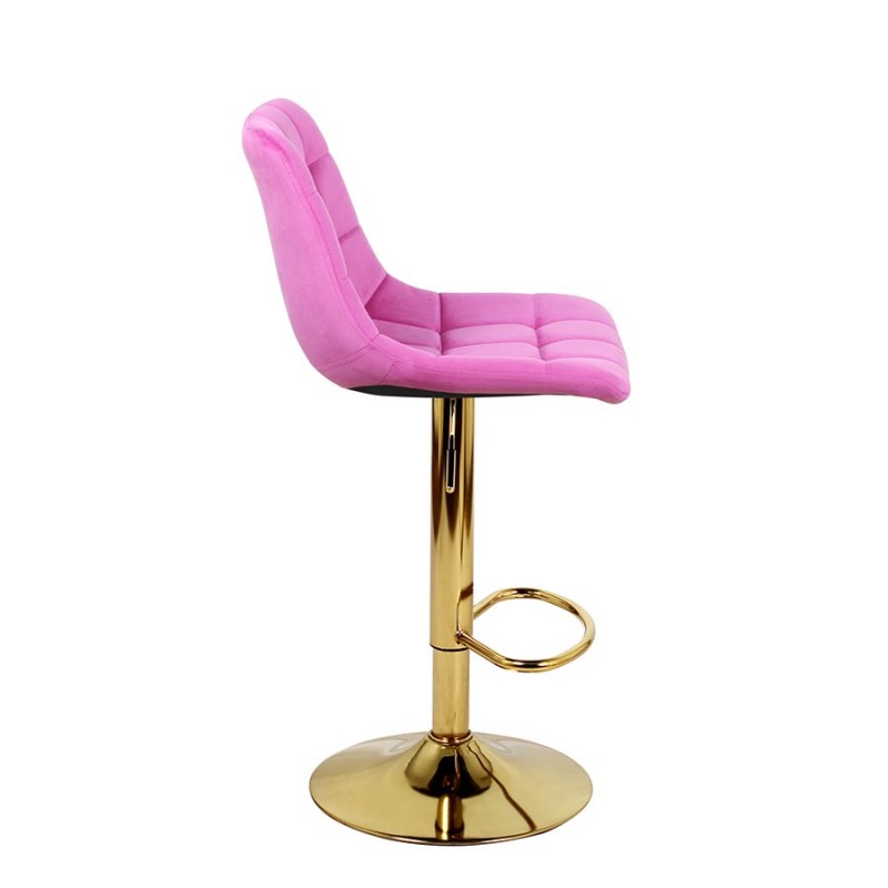 Барный стул ДИЖОН WX-2822 розовый велюр