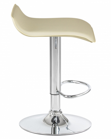Барный стул на газлифте DOBRIN TOMMY LM-3013, цвет сиденья кремовый, цвет основания хром