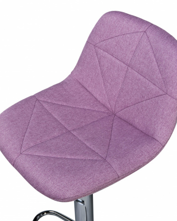 Стул барный DOBRIN DINA LM-2035, цвет сиденья фиолетовый, цвет основания хром