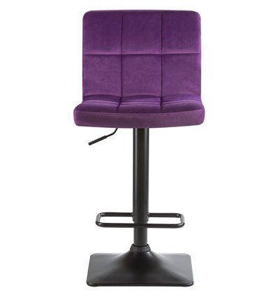 Барный стул на газлифте DOBRIN DOMINIC LM-5018, фиолетовый велюр (MJ9-58), цвет основания черный