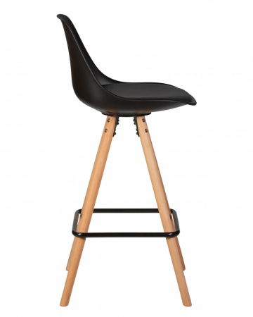 Барный стул DOBRIN RONNI LMZL-PP759A-1, ножки светлый бук, черный (B-03)