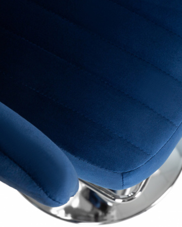 Барный стул на газлифте DOBRIN CHARLY LM-5019, синий велюр (MJ9-117), цвет основания хром