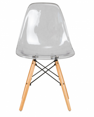 Обеденный стул DOBRIN DSW CASPER, ножки светлый бук, цвет прозрачный