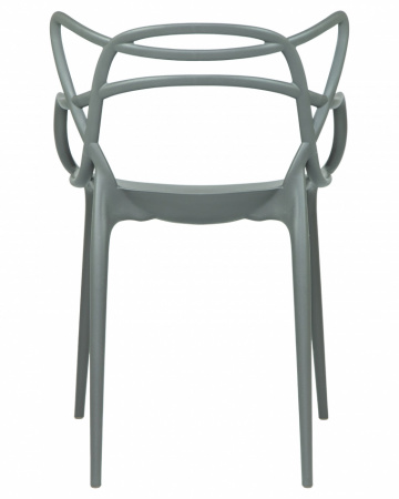 Обеденный стул DOBRIN MASTERS, тёмно-серый (GR-04) пластик 
