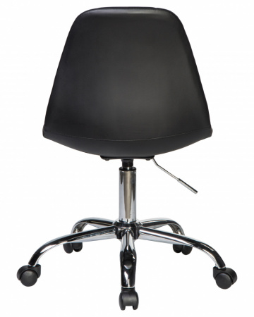 Офисное кресло для персонала DOBRIN MONTY LM-9800 черный, основание хромированная сталь