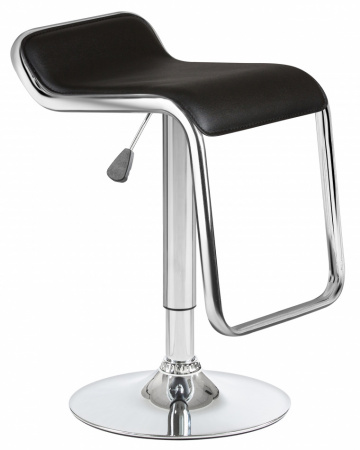 Барный стул на газлифте DOBRIN Crack LM-3021, цвет сиденья черный, цвет основания хром