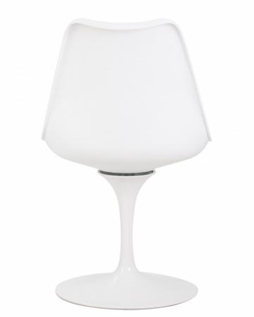 Обеденный стул DOBRIN TULIP, белое основание, цвет белый (W-02)