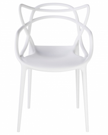 Обеденный стул DOBRIN MASTERS, белый (W-02) пластик 