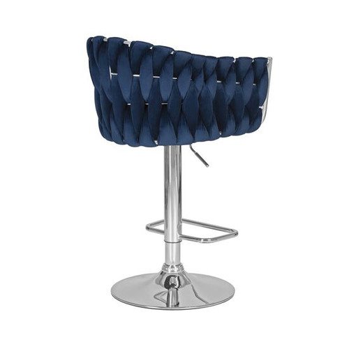Барный стул на газлифте DOBRIN MARCEL LM-9692 синий велюр (MJ9-117)