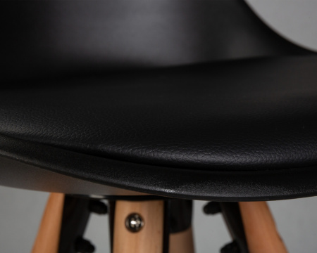 Барный стул DOBRIN RONNI LMZL-PP759A-1, ножки светлый бук, черный (B-03)