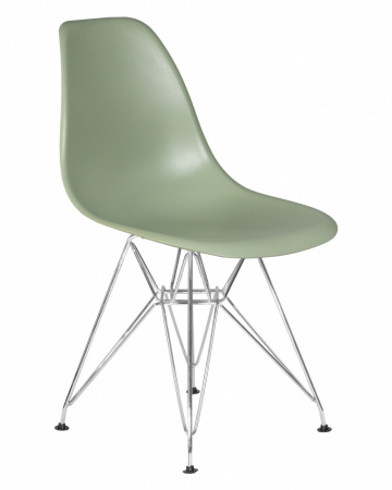 Обеденный стул DOBRIN DSR, ножки хром, цвет мятный пластик (NX-G-09)  
