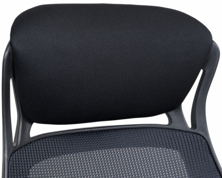 Офисное кресло для руководителей DOBRIN STEVEN BLACK LMR-109BL (чёрный пластик, чёрная ткань)