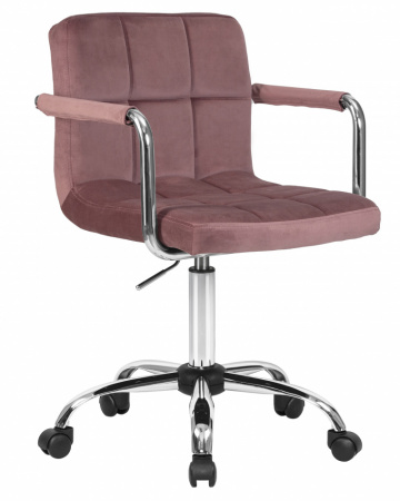 Офисное кресло для персонала DOBRIN TERRY LM-9400 пудрово-розовый велюр (MJ9-32)