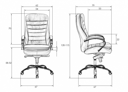 Офисное кресло для руководителей LYNDON LMR-108F белое