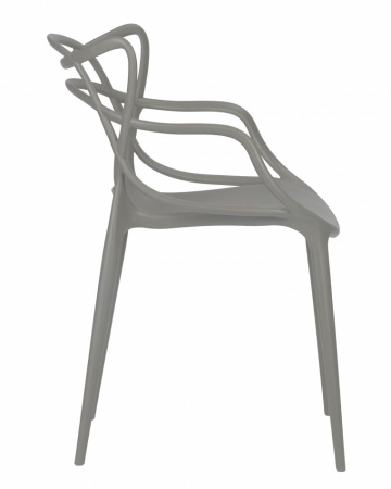 Обеденный стул DOBRIN MASTERS, светло-серый (GR-01) пластик 