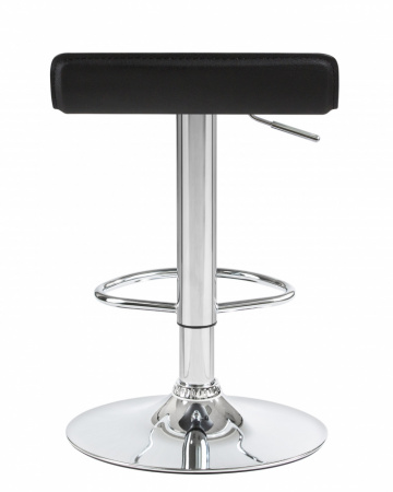 Барный стул на газлифте DOBRIN TOMMY LM-3013, цвет сиденья черный, цвет основания хром