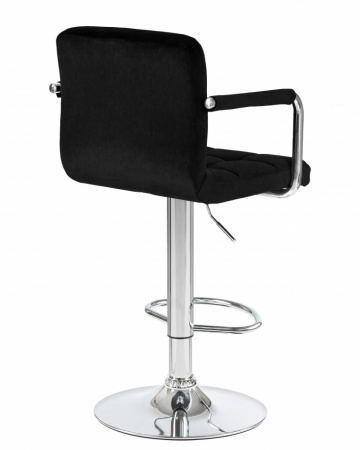 Барный стул на газлифте DOBRIN KRUGER ARM LM-5011 велюр черный 