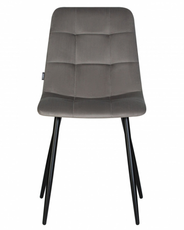 Обеденный стул DOBRIN CHILLY, Темно-серый Holland 18, основание черное