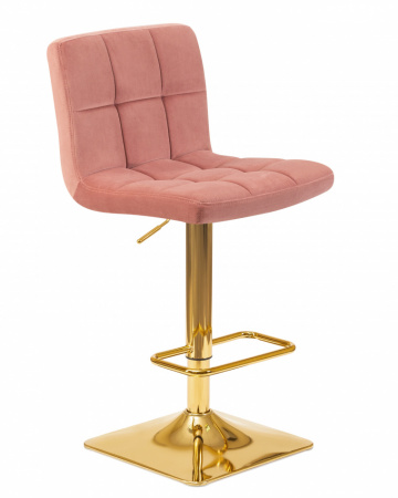 Барный стул GOLDIE LM-5016 велюр пудрово-розовый DOBRIN